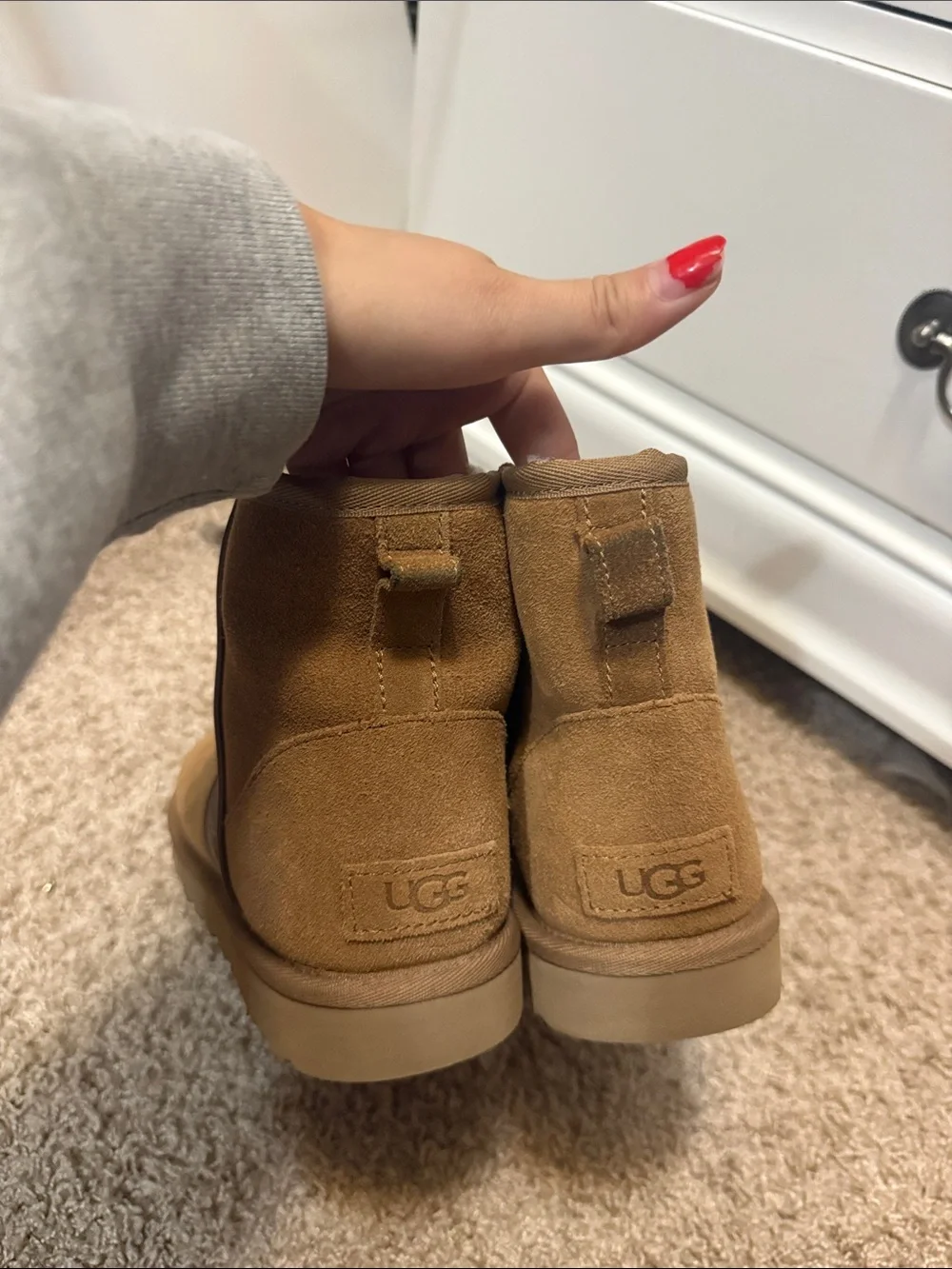 UGG Chestnut Short Suede Boots